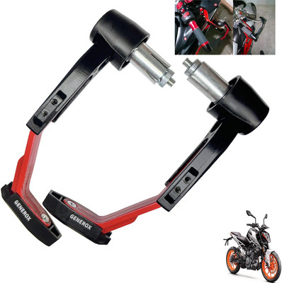 Generox Handle Protector Lever Guard for All Bike REDnBLACK_L353 Bike Crash Guard(KTM)