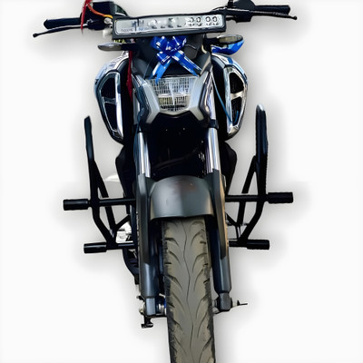 RS ACESSORIES HUB Heavy Quality Metal Crash Guard with Slider Compatible for FZV3.V4.S(Yamaha)