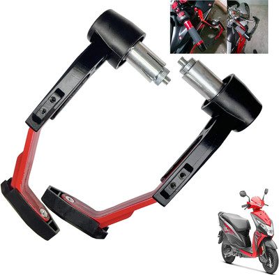 Shopland Adjustable Clutch Lever Guard for All Bike SL-G_Red487 Bike Crash Guard(Honda)