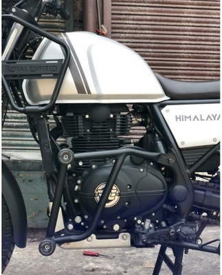 RS ACESSORIES HUB Heavy quality crash guard with slider Compatible for RE Himalayan Bike Crash Guard(Royal Enfield)