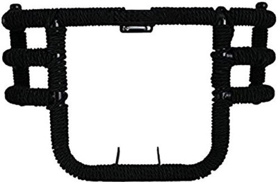 DOLSHACOB Bike Front Leg Guard Airfly Leg Crash Guard 3 Bend Bar -Rod Tied with Black Rope(Royal Enfield)
