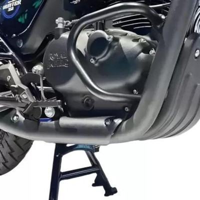 MOTO XSPEED Heavy Quality Metal Engine Guard &Sump Guard for RE Hunter 350 Bike Bike Engine Guard(Royal Enfield)