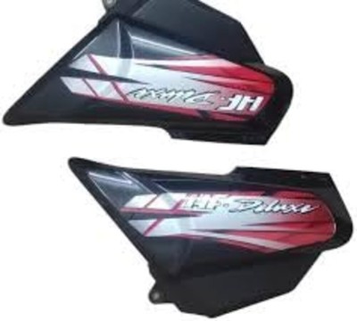 THE ONE CUSTOM Side Panel For HF Deluxe (Black/Red) Bike Crash Guard(Hero)