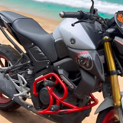 Shriragunath MT-15 NEW Crash Guard Guard Frame 4Slider for Yamaha MT-15 Red BS4 or BS6 Models(Yamaha)
