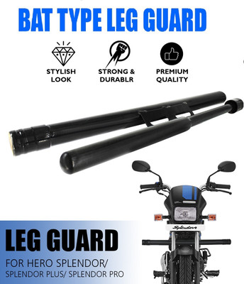 Otoroys Heavy Supper Strong Leg Guard Open Bat Type For Splendor Pro & Plus Bike Leg Guard(Hero)