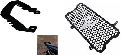 acube mart MT 15 Radiator Grill Hexa with Grab Rail For MT 15 V1 & V2 black Bike Radiator Guard(Yamaha)