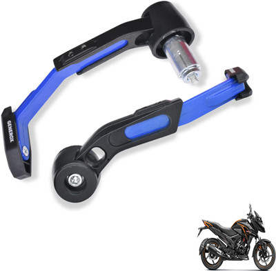 Generox Adjustable CNC Lever Guard for All Bike BlueLG287 Bike Crash Guard(Honda)
