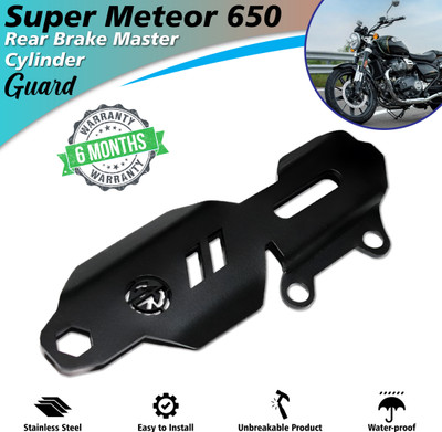 MIKANIX Super Meteor 650 Rear Master Cylinder Guard Protector Cover Bike Crash Guard(Royal Enfield)