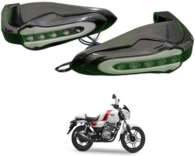 PRTEK Bike Handguards with LED Light, Blue & Yellow Running Turn Signal for Vespa LX Handlebar Hand Guard(Piaggio)