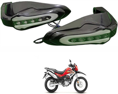 PRTEK Bike Handguards with LED Light, Blue & Yellow Running Turn Signal for Impulse Handlebar Hand Guard(Hero)