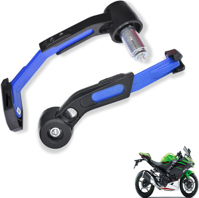 Shopland Adjustable CNC Lever Guard for All Bike LG_Blue476 Bike Crash Guard(Kawasaki)