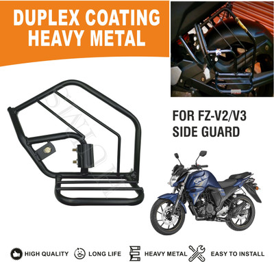 HouseOfCommon GENIUNE QUALITY HEAVY METAL SIDE GUARD FOR YAMAHA FZ V2/V3 Bike Crash Guard(Yamaha)