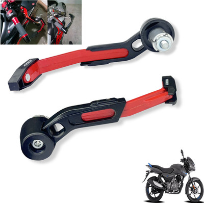 Generox CNC Aluminium Lever Guard Red For Pulsar 125 Neon Bike Crash Guard(Bajaj)