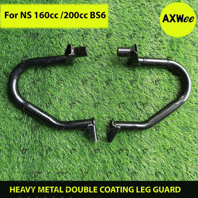 AXWee HEAVY METAL DOUBLE COATING LEG GUARD NS160/NS200 ( BS6) Bike Crash Guard(Bajaj)