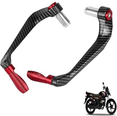 Generox Carbon Fiber Protective Lever Guard (RED) for All Bike Bike Crash Guard(Mahindra)