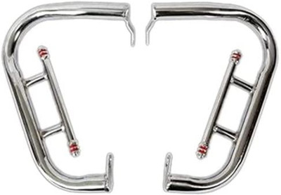 Bullkartzone Airfly Heavy Duty Metal Leg Guard 2 Bar Rods With Wrapped Rope Black Suitable for BS4 and BS6 Models Compatible with Royal Enfield Classic 350 Bike Crash Guard(Royal Enfield)