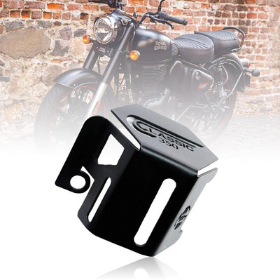 BRXR Rear Brake Oil Container Guard | Reservoir Cap Compatible With RE Classic 350 Bike Crash Guard(Royal Enfield)