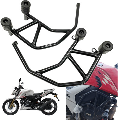 Dhe Best Bike Premium Crash Guard With Frame Slider for TVS Apache RTR 200(TVS)