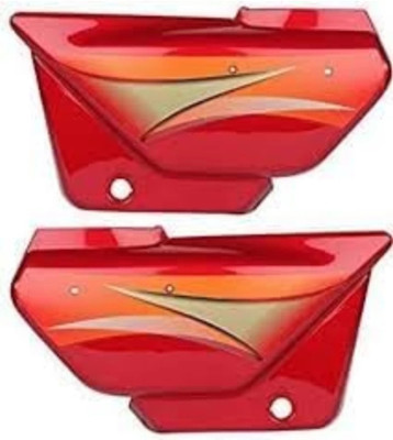 Jinvaani Splendor pure red side panel Bike Crash Guard(Hero)
