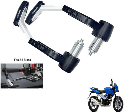 Generox Handle Clutch Lever Protector Guard for All Bike _White088 Bike Crash Guard(Bajaj)