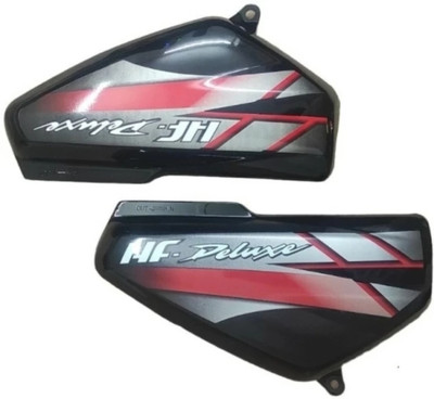 Jinvaani Hf deluxe black red side panel Bike Crash Guard(Hero)