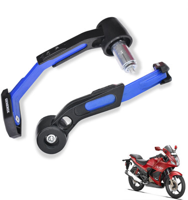 Generox Adjustable CNC Lever Guard for All Bike BlueLG149 Bike Crash Guard(Hero)