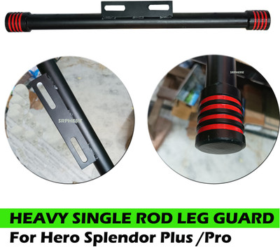 SRPHERE Heavy Duty Metal | Single Front Leg Guard | For Hero Splendor All Model Bike Crash Guard(Hero)