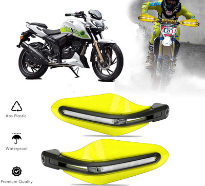 AUTO PEARL Yellow Protector Proguard Pro Brake Clutch Lever Protector Guard Bike Crash Guard(TVS)