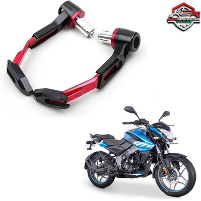 Autoinnovation RED CNC Adjustable Lever Protector Guard for universal for Bike_39 Handlebar Hand Guard(Bajaj)