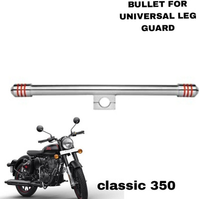 INGPRIDE NEW_Stylist Safety Single Rod Leg Guard Heavy guard Chrome For classic 350 Bike Crash Guard(Royal Enfield)