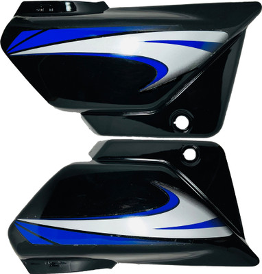 Shri Splendor plus black blue side panel Bike Crash Guard(Hero)