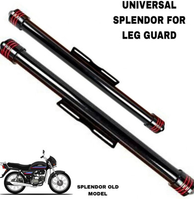 HouseOfCommon Single Leg Guard Rod for Hero Splendor (1 Pc, Black) Bike Crash Guard 125 cc(Universal For Bike)