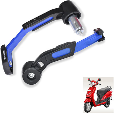 Generox Adjustable CNC Lever Guard for All Bike BlueLG158 Bike Crash Guard(Hero)