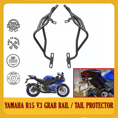 DAZZRIDE New Heavy Quality Yamaha R15 V3 Grab Rail / Tail Protector Bike Crash Guard(Yamaha)