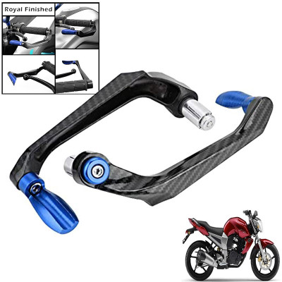 Generox Handlebar Brake Clutch Lever Hand Guard Protector GXcarbonLGBLUE113 Bike Crash Guard(Yamaha)