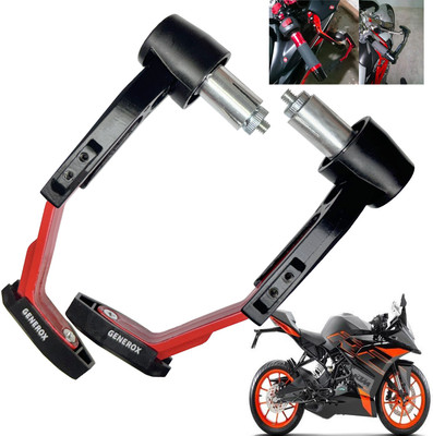 Generox Handle Protector Lever Guard for All Bike REDnBLACK_LG207 Bike Crash Guard(KTM)