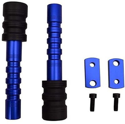 SGTB KTM Duke 125 200 250 390 CNC Frame Sliders Crash Protector Bike Guard Blue Color Bike Leg Guard