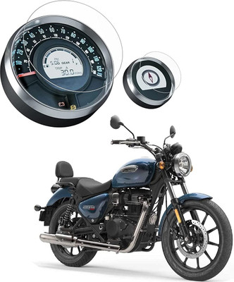 Afpin Impossible Screen Guard for ROYAL ENFIELD METEOR 350 / SCRAM 411 / HUNTER 350 Screen Guard Protector Accessories Motorcycle Digital Console - Clear(Pack of 1)