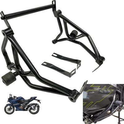 Dhe Best Bike Heavy Metal Frame Slider Frame Crash Guard for Suzuki Gixxer SF 250 2023(Suzuki)