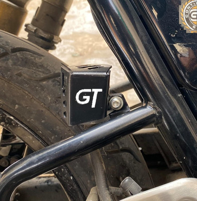 SGTB Heavy Rear Brake Oil Container Guard for Continental GT 650 Rear Reservoir Cover Bike Crash Guard(Royal Enfield)