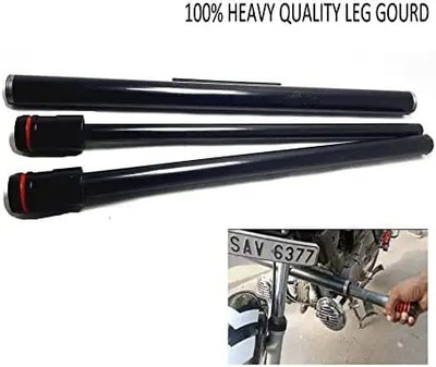 Huims Single Rod Leg Guard Black BLACK Splendor Bike Crash Guard Universal bike(Hero)