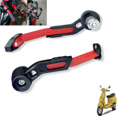 Generox CNC Aluminium Lever Guard Red For Vespa LX Bike Crash Guard(Piaggio)