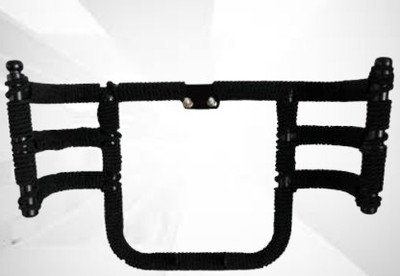 ARVESA Leg Guard with Rope 3 Rod 3 Pipe Leg Guard with Rope for Bullet Bullet_3 Bike Crash Guard(Royal Enfield)