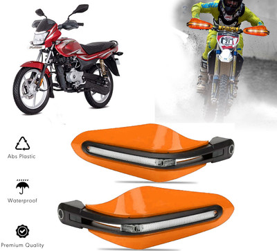 AUTO PEARL Orange Protector Proguard Pro Brake Clutch Lever Protector Guard Bike Crash Guard(Bajaj)