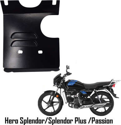 DAZZRIDE ENGINE PLATE SAFETY PLATE FOR BIKES SPLENDOR BEETLE RED Bike Engine Guard(Hero)