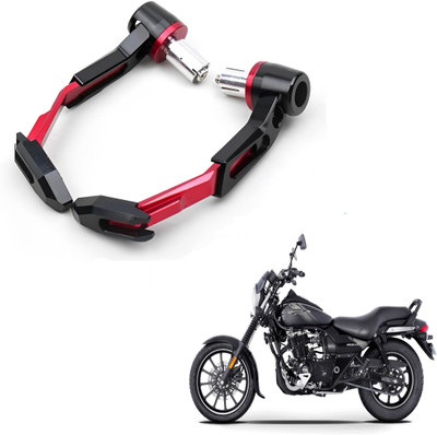 ROYAL AUTO MART Premium Adjustable Brake Clutch Lever Protector for Motorcycles Safety_RED_39 Handlebar Hand Guard(Bajaj)
