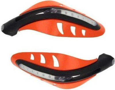 meenu arts AB-HANDLE-GUARD-ORANGE-002 Handlebar Hand Guard(Universal For Bike)