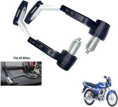 Generox Handle Clutch Lever Protector Guard for All Bike _White068 Bike Crash Guard(Bajaj)