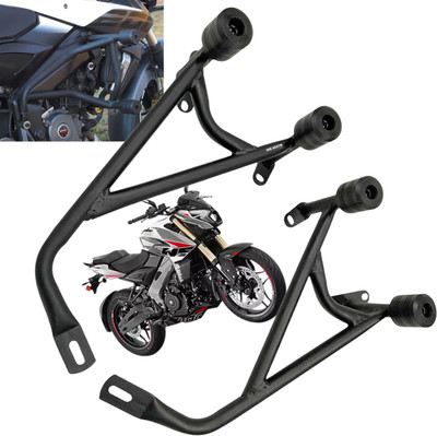 Dhe Best Bike Stylist Metal Crash Guard With Slider Leg Guard for Bajaj Pulsur NS 400Z