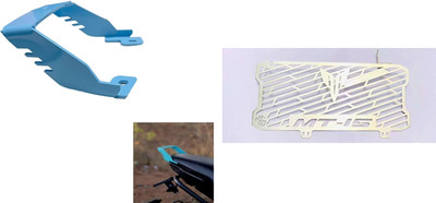 acube mart MT 15 Radiator Grill with Grab Rail For Yamaha MT 15 fit Both V1 & V2 blue Bike Radiator Guard(Yamaha)